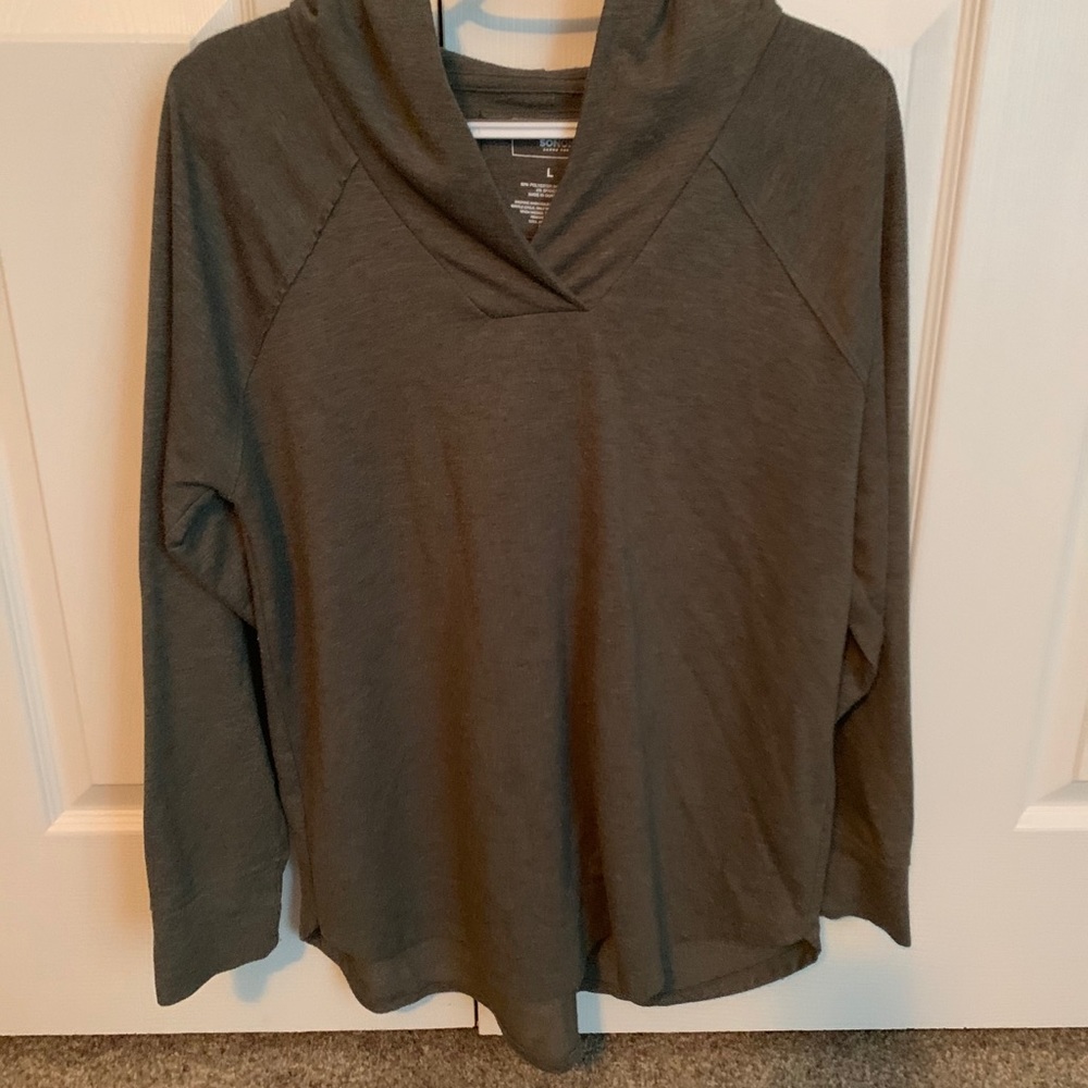 Green Shirt Hoodie